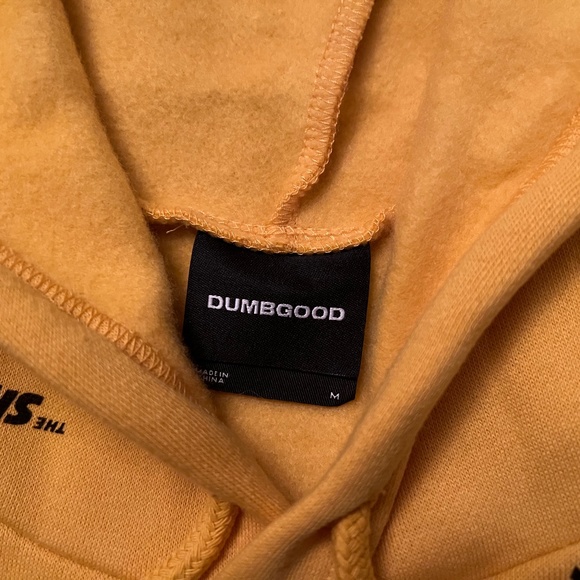 DUMBGOOD x THE SHINING Repeat Logo Yellow Pullover Hoodie Kubrick Collection - Picture 5 of 13